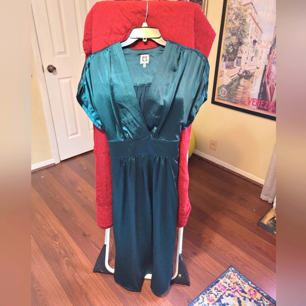 Forest green dress